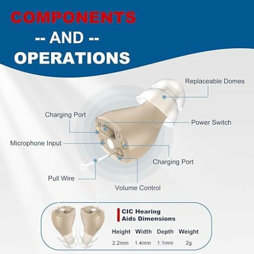 Compact design of MINYII hearing aids