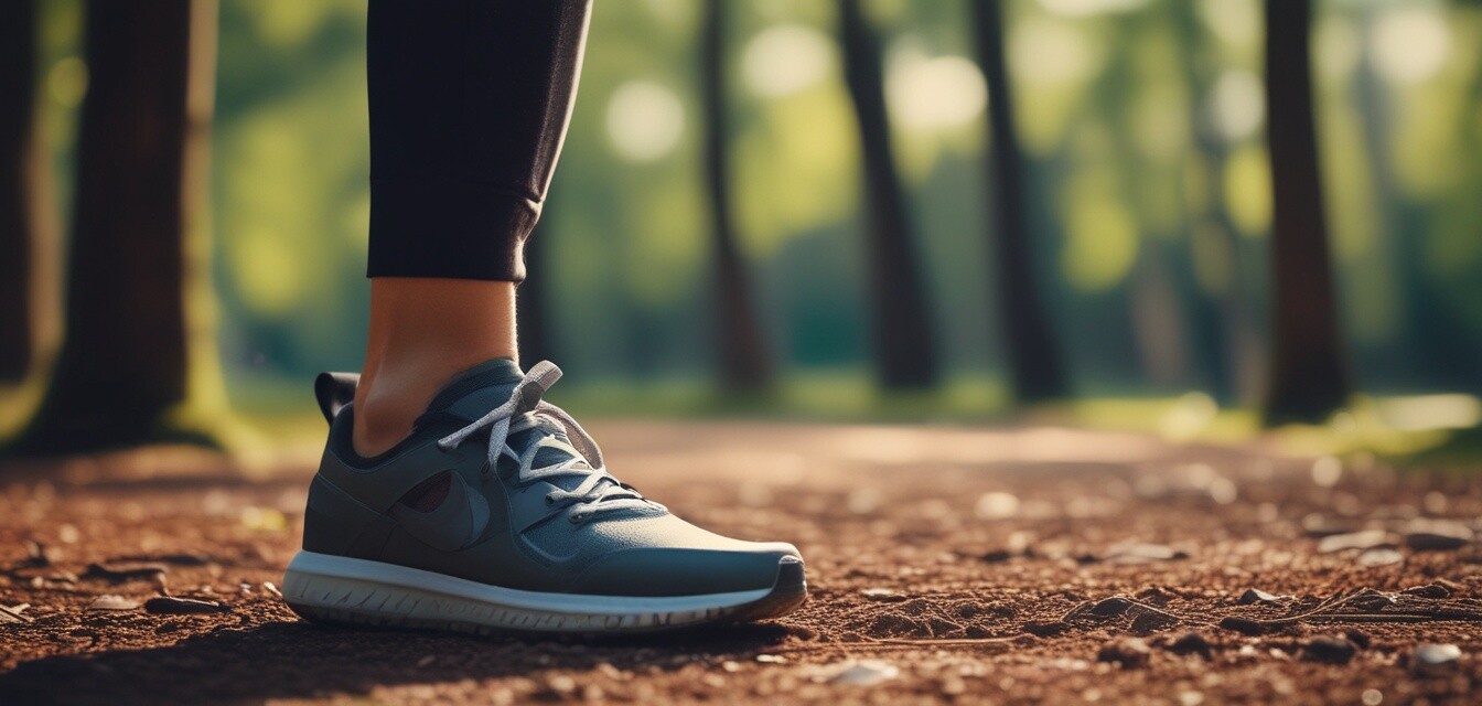 Eco-friendly footwear in a workout setting