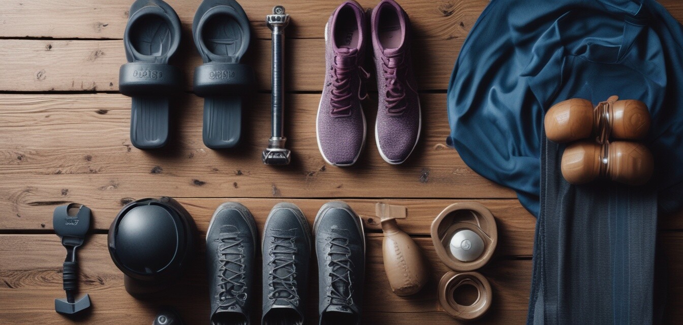 Assorted second-hand workout gear